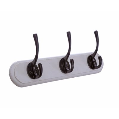 Wall hanger Oval base - 3 hook