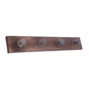 Wall Hanger Natural wood - 4 knobs
